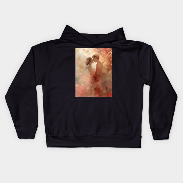 Discover True Romance: Art, Creativity and Connections for Valentine's Day and Lovers' Day Kids Hoodie by insaneLEDP